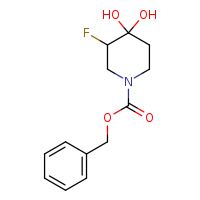 benzyl 3-fluoro-4,4-dihydroxypiperidine-1-carboxylate
