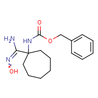 benzyl N-[1-(N'-hydroxycarbamimidoyl)cycloheptyl]carbamate