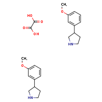 bis(3-(3-methoxyphenyl)pyrrolidine); oxalic acid