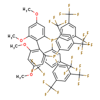 bis[3,5-bis(trifluoromethyl)phenyl](2'-{bis[3,5-bis(trifluoromethyl)phenyl]phosphanyl}-4,4',6,6'-tetramethoxy-[1,1'-biphenyl]-2-yl)phosphane