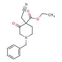 ethyl 1-benzyl-4-(cyanomethyl)-3-oxopiperidine-4-carboxylate
