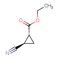 ethyl (1R,2R)-2-cyanocyclopropane-1-carboxylate