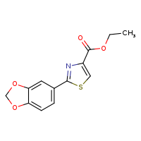 ethyl 2-(2H-1,3-benzodioxol-5-yl)-1,3-thiazole-4-carboxylate