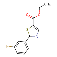 ethyl 2-(3-fluorophenyl)-1,3-thiazole-5-carboxylate