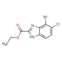 ethyl 4-bromo-5-chloro-1H-1,3-benzodiazole-2-carboxylate