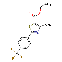 ethyl 4-methyl-2-[4-(trifluoromethyl)phenyl]-1,3-thiazole-5-carboxylate
