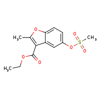 ethyl 5-(methanesulfonyloxy)-2-methyl-1-benzofuran-3-carboxylate