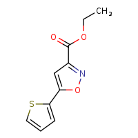 ethyl 5-(thiophen-2-yl)-1,2-oxazole-3-carboxylate