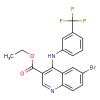 ethyl 6-bromo-4-{[3-(trifluoromethyl)phenyl]amino}quinoline-3-carboxylate