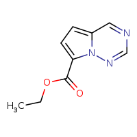 ethyl pyrrolo[2,1-f][1,2,4]triazine-7-carboxylate