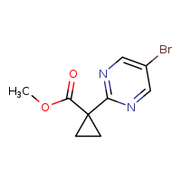 methyl 1-(5-bromopyrimidin-2-yl)cyclopropane-1-carboxylate
