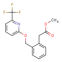 methyl 2-[2-({[6-(trifluoromethyl)pyridin-2-yl]oxy}methyl)phenyl]acetate