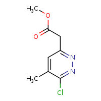 methyl 2-(6-chloro-5-methylpyridazin-3-yl)acetate
