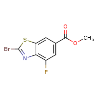 methyl 2-bromo-4-fluoro-1,3-benzothiazole-6-carboxylate