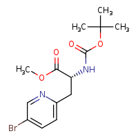 methyl (2R)-3-(5-bromopyridin-2-yl)-2-[(tert-butoxycarbonyl)amino]propanoate