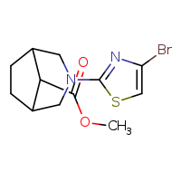 methyl 3-(4-bromo-1,3-thiazol-2-yl)-3-azabicyclo[3.2.1]octane-8-carboxylate