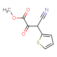 methyl 3-cyano-2-oxo-3-(thiophen-2-yl)propanoate