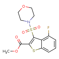 methyl 4-fluoro-3-(morpholine-4-sulfonyl)-1-benzothiophene-2-carboxylate