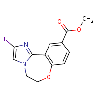 methyl 4-iodo-9-oxa-3,6-diazatricyclo[8.4.0.0²,?]tetradeca-1(10),2,4,11,13-pentaene-13-carboxylate