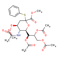 methyl (4S,5R,6R)-4-(acetyloxy)-5-acetamido-2-(phenylsulfanyl)-6-[(1S,2R)-1,2,3-tris(acetyloxy)propyl]oxane-2-carboxylate