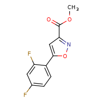 methyl 5-(2,4-difluorophenyl)-1,2-oxazole-3-carboxylate