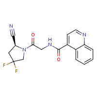 N-{2-[(2S)-2-cyano-4,4-difluoropyrrolidin-1-yl]-2-oxoethyl}quinoline-4-carboxamide