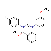 N-(2,4-dimethylphenyl)-N-{[(3-methoxyphenyl)imino]methyl}benzamide