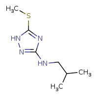 N-(2-methylpropyl)-5-(methylsulfanyl)-1H-1,2,4-triazol-3-amine