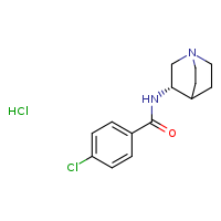 N-[(3S)-1-azabicyclo[2.2.2]octan-3-yl]-4-chlorobenzamide hydrochloride