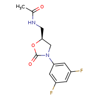 N-{[(5S)-3-(3,5-difluorophenyl)-2-oxo-1,3-oxazolidin-5-yl]methyl}acetamide