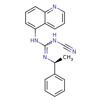 N-cyano-N''-[(1S)-1-phenylethyl]-N'-(quinolin-5-yl)guanidine