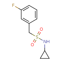 N-cyclopropyl-1-(3-fluorophenyl)methanesulfonamide