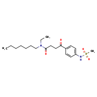 N-ethyl-N-heptyl-4-(4-methanesulfonamidophenyl)-4-oxobutanamide