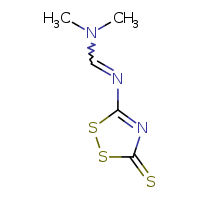 N,N-dimethyl-N'-(5-sulfanylidene-1,2,4-dithiazol-3-yl)methanimidamide