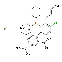 palladium(2+) {3-[(2E)-but-2-en-1-yl]-4-chloro-2',4',6'-triisopropyl-[1,1'-biphenyl]-2-yl}dicyclohexylphosphane