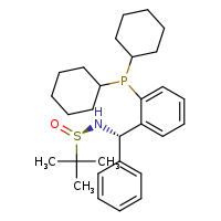 (R)-N-[(S)-[2-(dicyclohexylphosphanyl)phenyl](phenyl)methyl]-2-methylpropane-2-sulfinamide