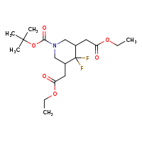 tert-butyl 3,5-bis(2-ethoxy-2-oxoethyl)-4,4-difluoropiperidine-1-carboxylate