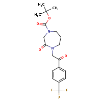 tert-butyl 3-oxo-4-{2-oxo-2-[4-(trifluoromethyl)phenyl]ethyl}-1,4-diazepane-1-carboxylate