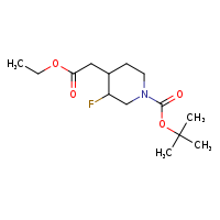 tert-butyl 4-(2-ethoxy-2-oxoethyl)-3-fluoropiperidine-1-carboxylate