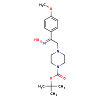tert-butyl 4-[2-(hydroxyimino)-2-(4-methoxyphenyl)ethyl]piperazine-1-carboxylate