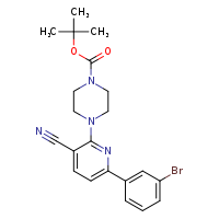 tert-butyl 4-[6-(3-bromophenyl)-3-cyanopyridin-2-yl]piperazine-1-carboxylate