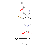 tert-butyl 4-(acetamidomethyl)-3-fluoro-4-methylpiperidine-1-carboxylate