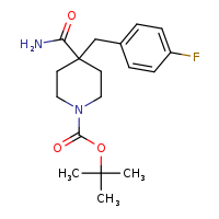 tert-butyl 4-carbamoyl-4-[(4-fluorophenyl)methyl]piperidine-1-carboxylate