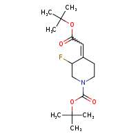 tert-butyl (4E)-4-[2-(tert-butoxy)-2-oxoethylidene]-3-fluoropiperidine-1-carboxylate