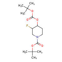 tert-butyl 4-[(tert-butoxycarbonyl)oxy]-3-fluoropiperidine-1-carboxylate