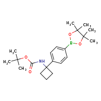 tert-butyl N-{1-[4-(4,4,5,5-tetramethyl-1,3,2-dioxaborolan-2-yl)phenyl]cyclobutyl}carbamate