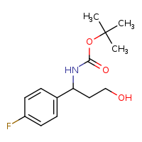 tert-butyl N-[1-(4-fluorophenyl)-3-hydroxypropyl]carbamate