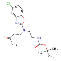tert-butyl N-{2-[(5-chloro-1,3-benzoxazol-2-yl)(3-oxobutyl)amino]ethyl}carbamate