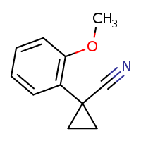 1-(2-methoxyphenyl)cyclopropane-1-carbonitrile