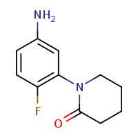1-(5-amino-2-fluorophenyl)piperidin-2-one